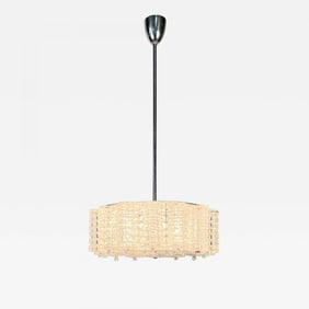 Art Deco, Crystal and Chrome Chandelier, Circa 1930s