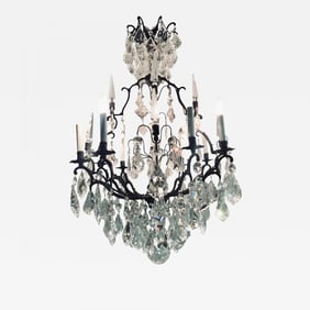 Versailles Chandelier with Swarovski Strass and Crystal Pendants