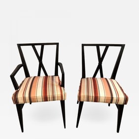 Set of Ten Tommi Parzinger Attributed Dining Room Chairs