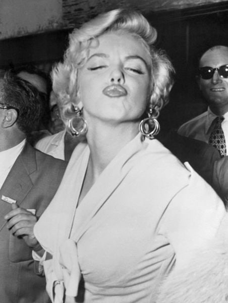 Famous Pout' Marilyn Monroe 1954 Archival Pigment Print Framed In White (1 of 5)