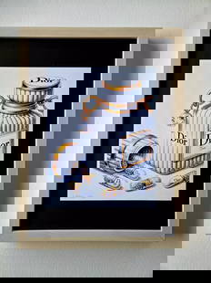 Chiara Bellini " Dior Comfort Pills" Original Hand Signed Print Ltd Ed | COA: Dior Comfort Pills by Chiara Bellini Series: Shopping Therapy Artist: Chiara Bellini Title: Chanel Comfort Pills Edition: Limited edition of 50 Size: 17x13in Framed Medium: Giclée print on high-q