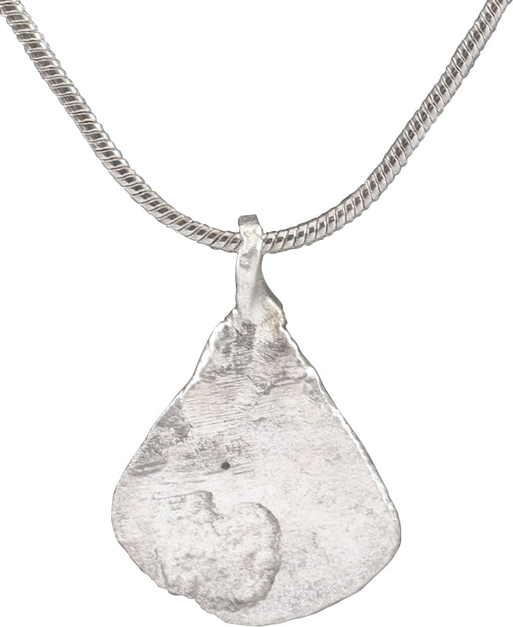 RARE VIKING SILVERED AXE PENDANT NECKLACE (1 of 4)