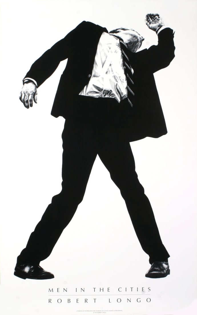 Robert Longo - Rick - 1991 Offset Lithograph; 39.75" x 25.5": Rick by Robert Longo, 1991 Unsigned Offset Lithograph . Paper size is 39.75 x 25.5 inches, with an image size of 39.75 x 25.5 inches. The Offset Lithograph is from an unknown edition size. and is not
