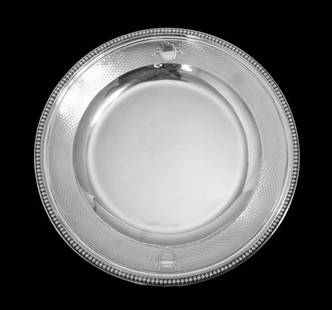 AUCOC, FRENCH LOUIS XVI ANTIQUE 950 STERLING SILVER SERVING DISH 1890s: Title: AUCOC, FRENCH LOUIS XVI ANTIQUE 950 STERLING SILVER SERVING DISH 1890s Description:Direct from a Private Chateau near Paris, A Magnificent Louis XVI Sterling Silver Serving Dish by "A. Aucoc" S