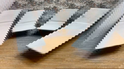 Modern Italian 2 Sand and 2 Surf Sun Lounger Chairs by Francesco Rota for Upholstery