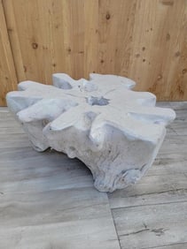 Vintage Bleached Teak Tree Root Sculpted Coffee Table