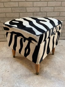 Hollywood Regency Sewing Storage Box Newly Upholstered