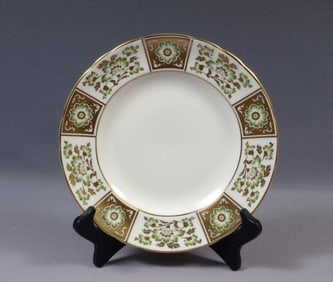 Royal Crown Derby DERBY PANEL Green Luncheon Salad Plate England