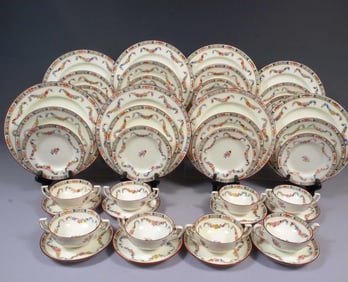 Minton Rose Antique Older DINNER SET Plates Bowls Bread Salad Plate A4807