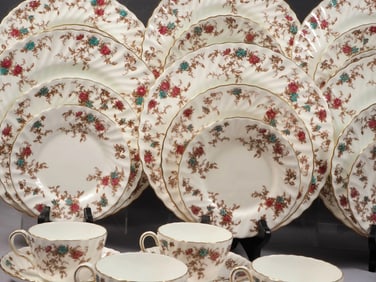 Minton ANCESTRAL Dinner set Fine Bone China S376 Antique Newer Mark