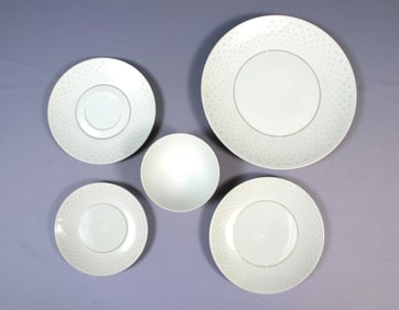 ROSENTHAL CROWN JEWEL PLACE SETTING Dinner Salad Plate Soup Bowl Raymond Loewy