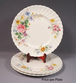 Royal Doulton ARCADIA Dinner Plate England Bone China Green mark Brown 10 3/8"