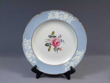 Copeland Spode Maritime Rose Dinner Plate England Blue R4118