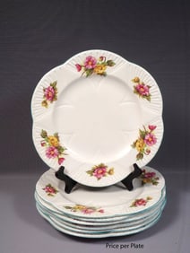 Shelley Begonia Dainty Shape Large DINNER PLATE Bone China