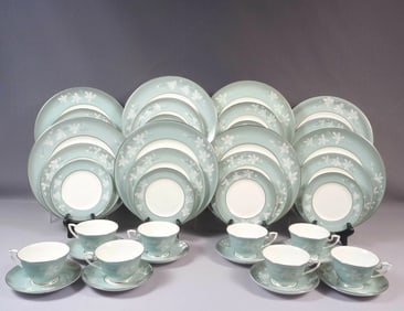 Royal Worcester MOONFLOWER DINNER SET Hand planted