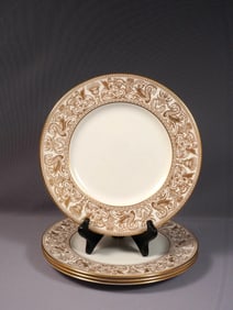 Wedgwood FLORENTINE GOLD DINNER Plate England W4219 Bone China England