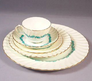 Minton Ardmore PLACE SETTING Salad Dinner Bread Plate Cup Saucer Vintage England