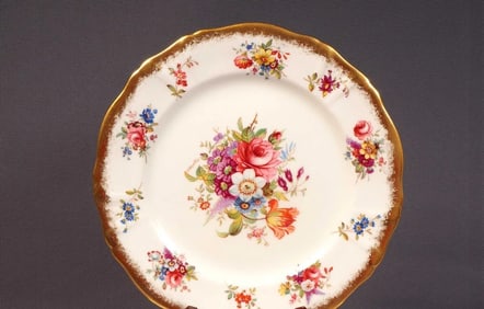 Hammersley LADY PATRICIA Gold Signed F Howard 9 1/8" Luncheon Plate Dinner