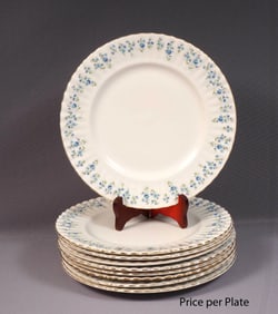 Royal Albert Memory Line DINNER PLATE Classy Gold White Blue