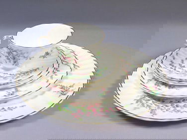 Artist Signed Royal Doulton BELL HEATHER PLACE SETTING Dinner Salad Cup Plate