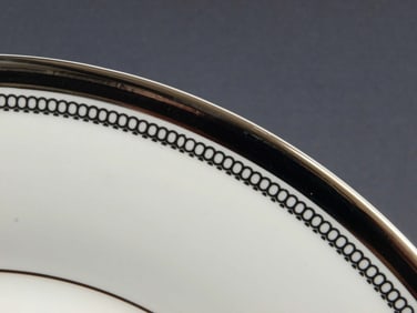 ROYAL DOULTON SARABANDE Luncheon Salad Plate H5023 Silver Platinum England