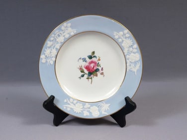 Copeland Spode Maritime Rose Luncheon Salad Plate England Blue R4118 Smooth