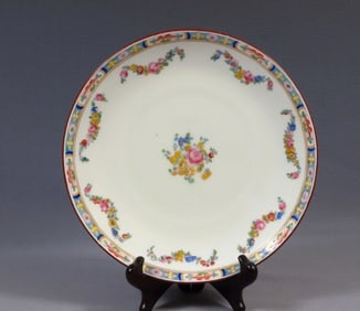 MINTON ROSE ANTIQUE Flat Cabinet Cake Plate England Older A4807