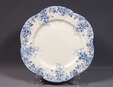 Shelley Dainty Blue DINNER PLATE White Blue Bone China England