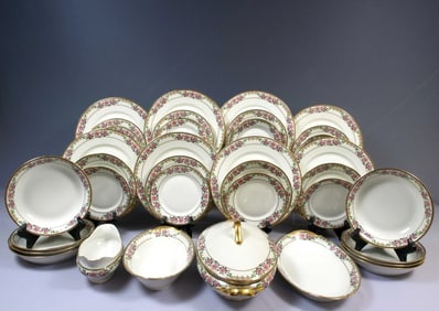 Limoges France DINNER SET Plate Bowl Gravy Platter Dish Murray-Kay Ltd