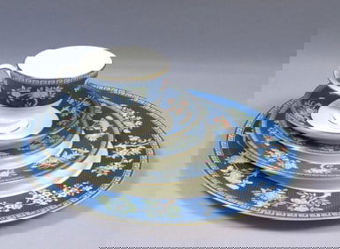 Wedgwood Blue Siam PLACE Setting Dinner Salad Cup Bread Plate England NEW