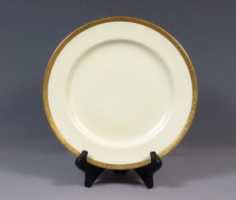 Minton H2849 GOLD Encrusted Dinner Plate c. 1913 Birks England