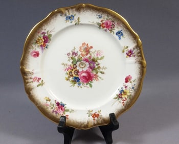 Hammersley LADY PATRICIA Gold Signed F Howard 7 7/8" Salad Dessert Plate