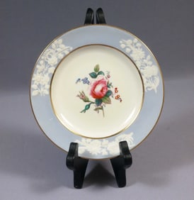 Copeland Spode Maritime Rose Bread Butter Dessert Plate Blue Raised Smooth