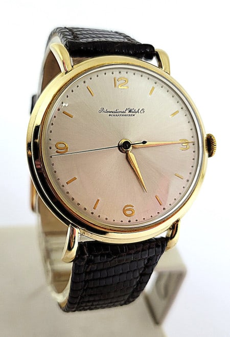 Vintage 18k Yellow Gold IWC SHAFFHAUSEN Winding Watch 1950s Cal 89 EXLNT (1 of 11)