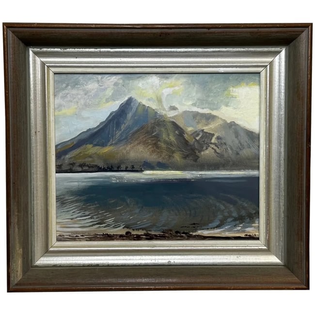 Oil Painting Highlands Beinn Bhàn Loch Levan By William Collie Milne Cadenhead (1 of 1)