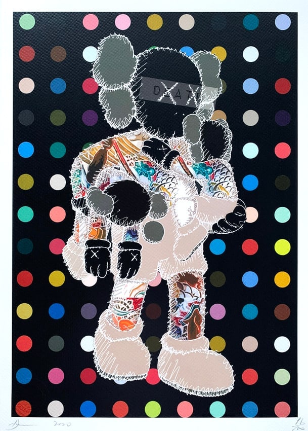 DEATH NYC カウズ KAWS　極美品／未使用 Yahoo!オークション - DEATH NYC 世界限定100枚 アートポスター