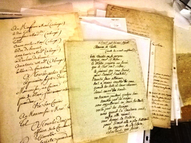 Lot of Fourteen French Manuscripts 18th 19th C (1 of 6)
