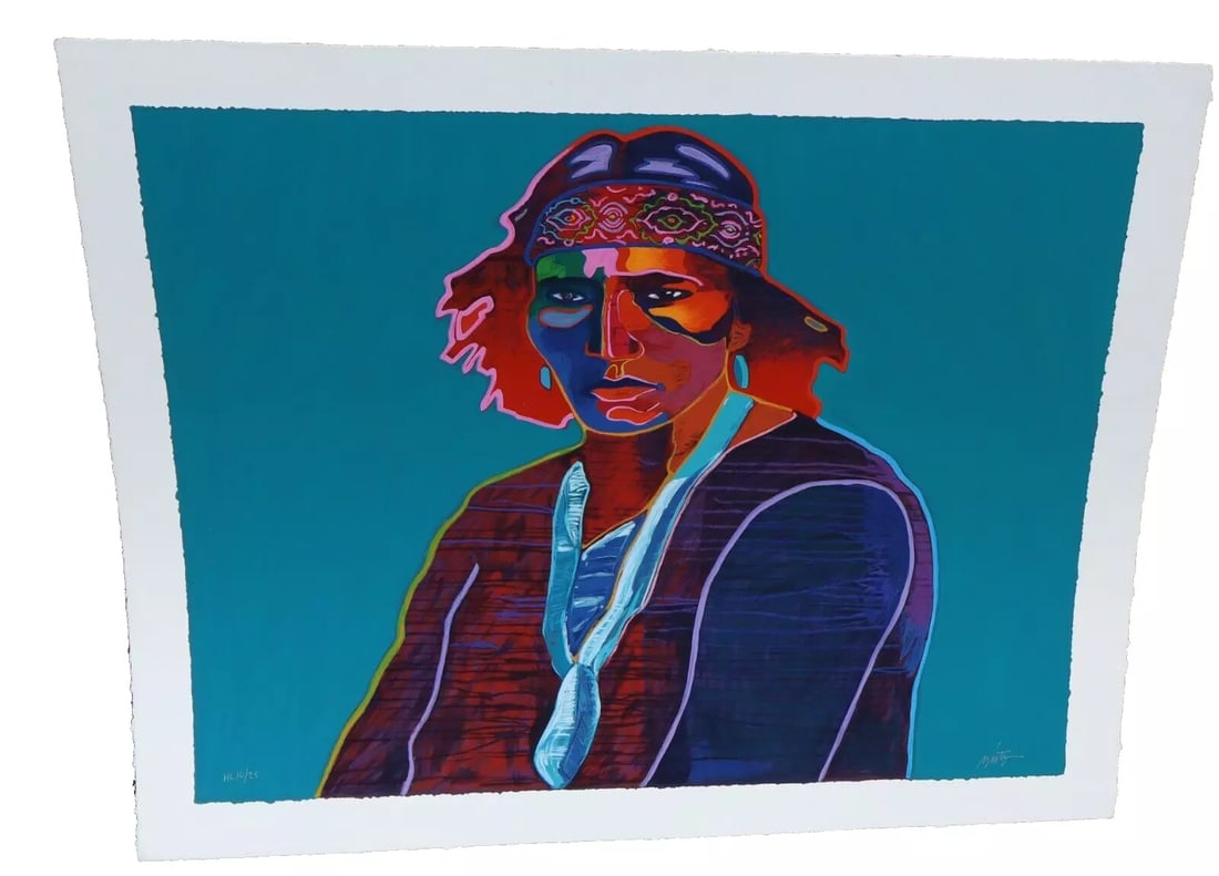 JOHN NIETO Artist's Proof Serigraph Edition of 25 NAVAJO Compare at $5k (1 of 7)