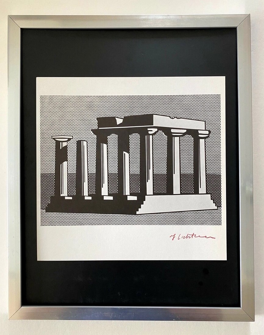 Roy Lichtenstein | Vintage 1970 Signed | Mounted 11x14 Offset Lithograph | Bid! (1 of 2)