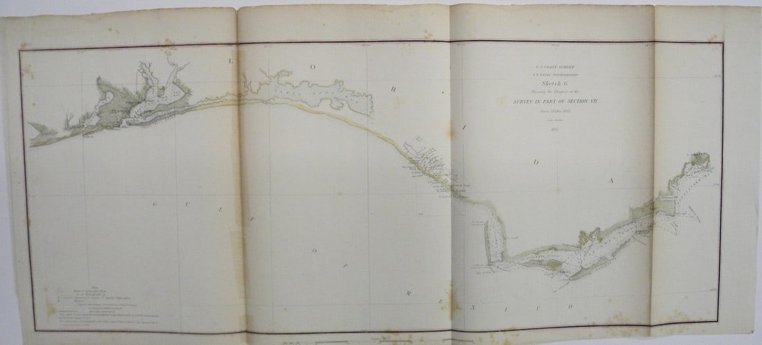 Sketch G Showing the Progress of the Survey in Part of Section VII from 1849 to 1855... (1 of 1)