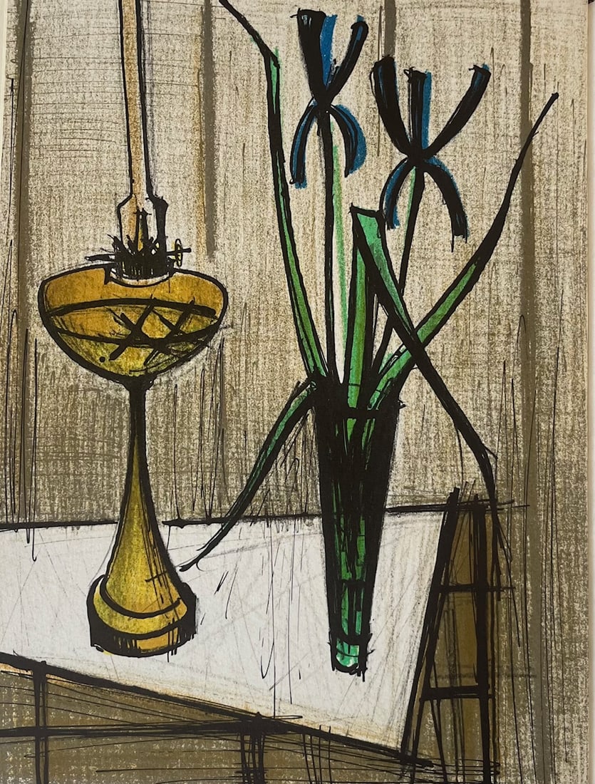 Bernard Buffet Original Lithograph Vol-2 1979: Artist: Bernard Buffet Country: France Title: Untitled v1-2 Medium: Original Lithograph Marks: Not signed nor numbered Printed: 1979 in France Paper: 12.50 × 9.50 inch Provenance: Deluxe Po