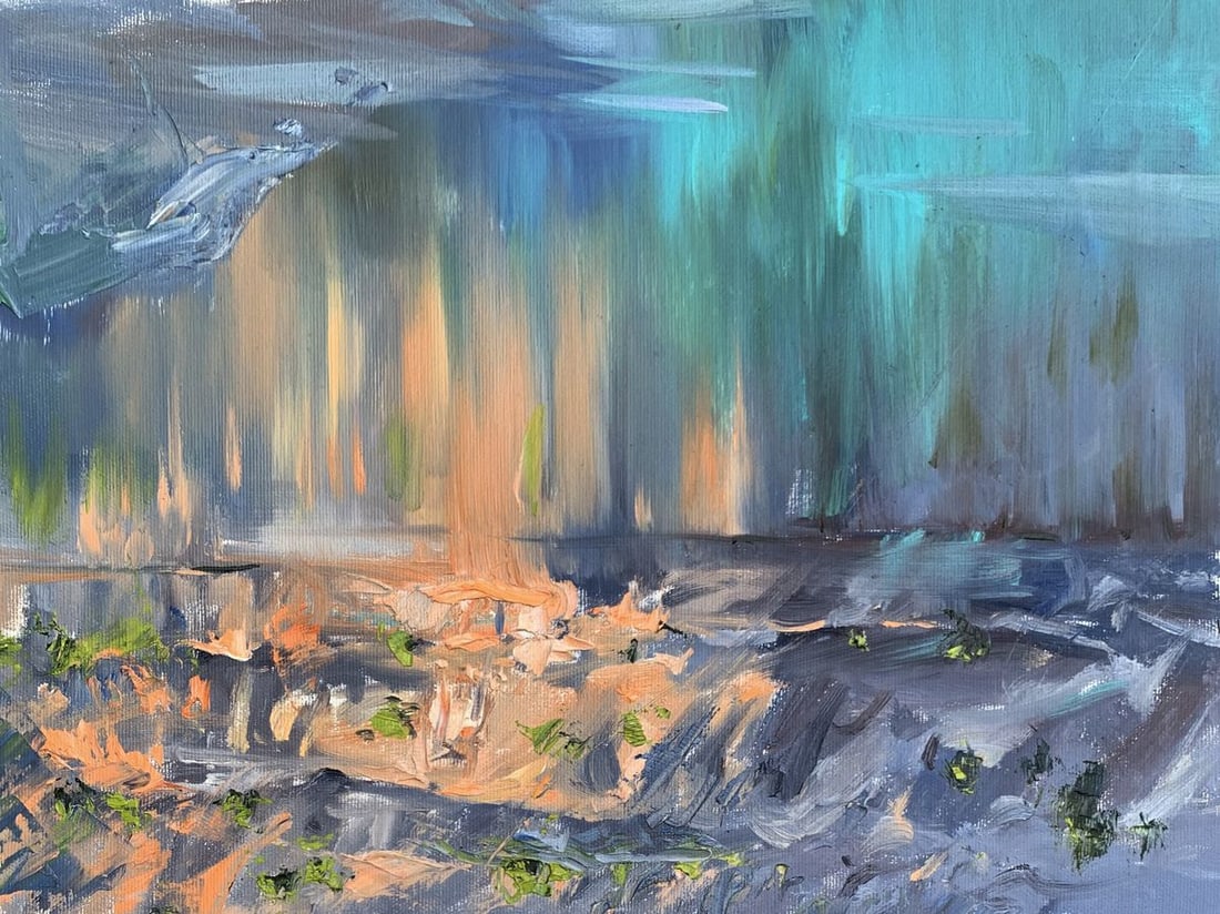 Oil painting Sunset on the sea Unknown artist (1 of 12)