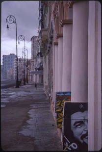 Edition of 10 - Che Guevara; 2009: Edition of 10 - Che Guevara, Malecon, Havana, Cuba, C-Type Photograph Edition of 10 + 5 APs. Front: Signature and edition number with artists blind stamp. Back: Ink stamp and print details. Mounted: