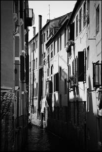Edition 2/10 - Shadowed Architecture; 2009: Edition 2/10 - Shadowed Architecture, Venice, Italy, Silver Gelatin Photograph Edition of 10 + 5 APs. Front: Signature and edition number with artists blind stamp. Back: Ink stamp and print details.