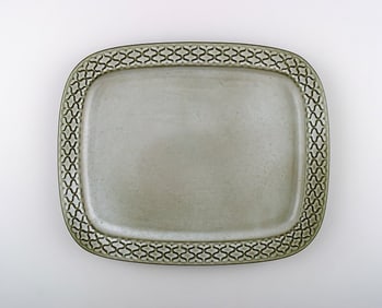 Bing & Grondahl number 318 Dish. B & G Grey Cordial Quistgaard Nissen Kronjyden stoneware .