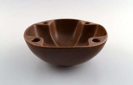 Berndt Friberg for Gustavsberg ceramic bowl for 4 candlelights.