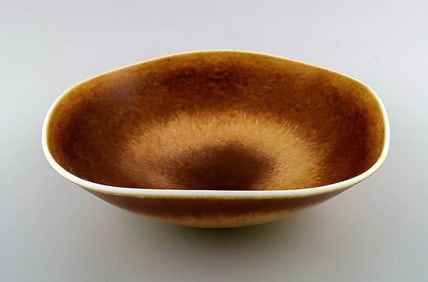Berndt Friberg Studio large ceramic bowl. Modern Swedish design. Unique, handmade.