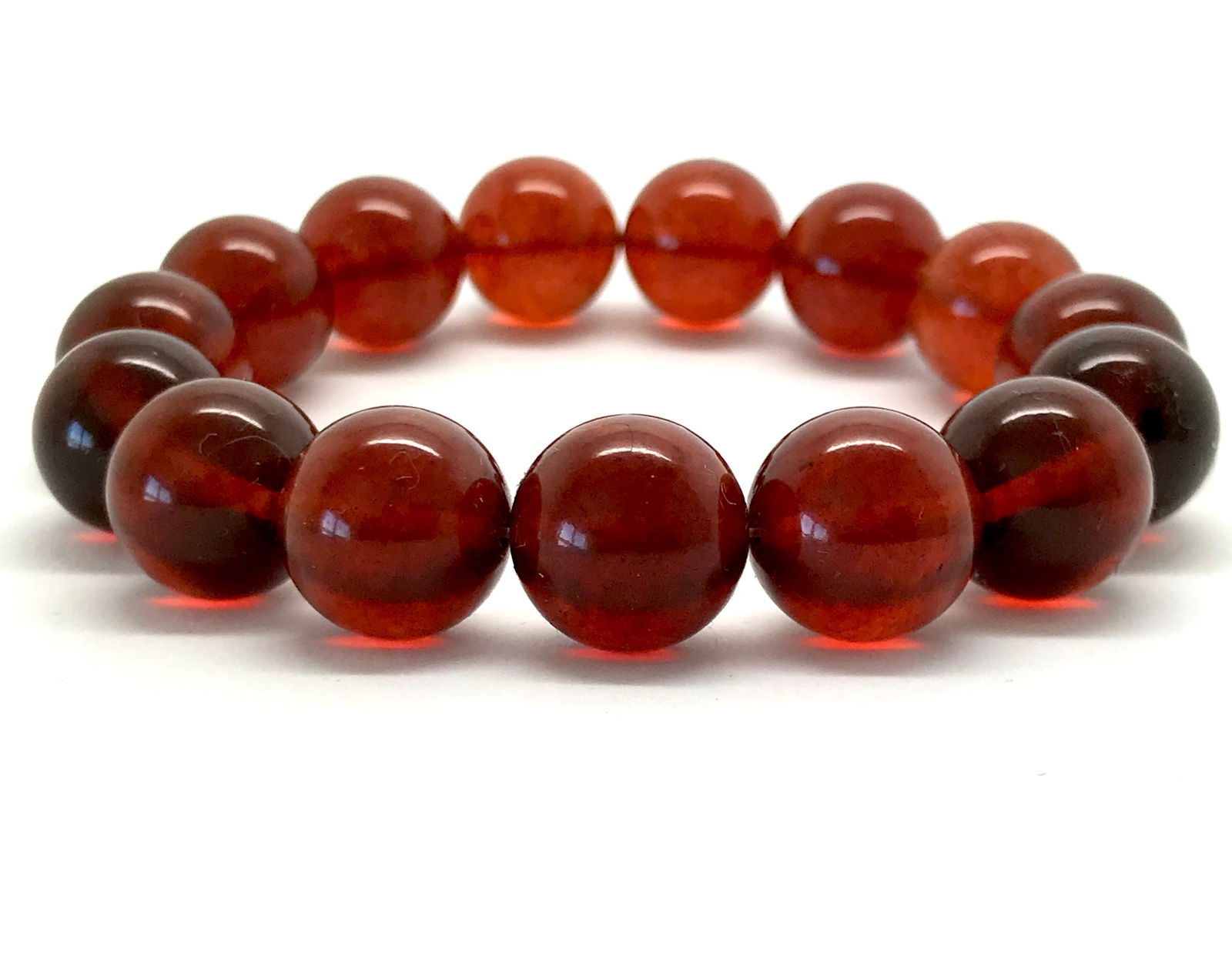 Remarkable Amber Bracelet made from Round Amber beads (1 of 6)