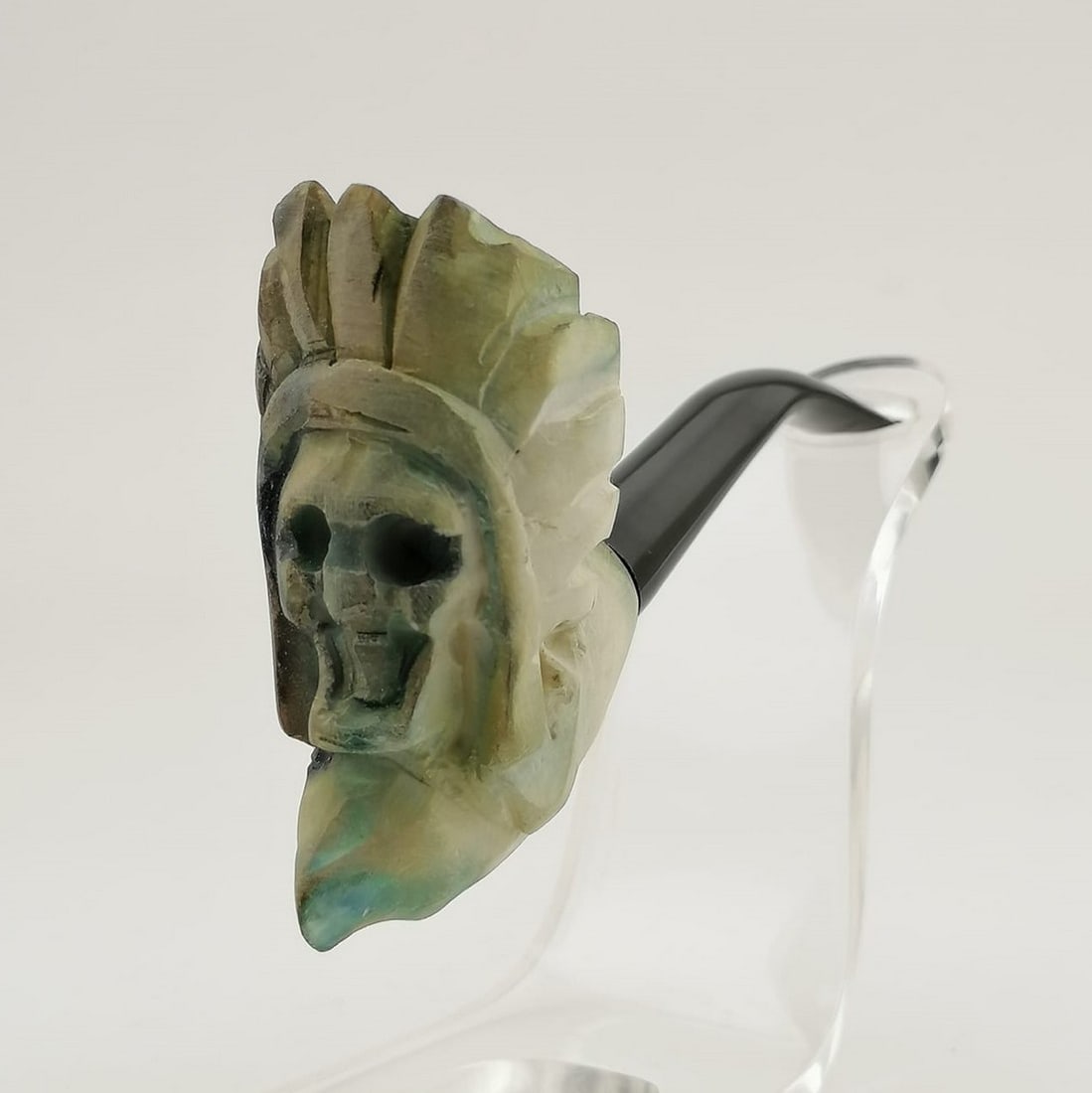 Skull Meerschaum Cigarette Holder,Marbling Pattern (1 of 7)