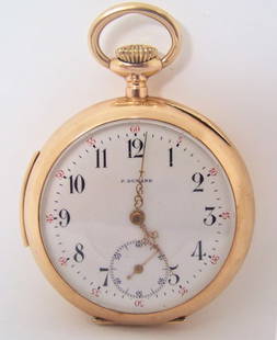 Antique 14k Rose Gold P. DUNAND Quarter REPEATER Open Face Pocket Watch* EXLNT: Antique 14k Rose Gold P. DUNAND Quarter REPEATER Open Face Pocket Watch* EXLNT This ? P. DUNAND pocket watch is Swiss made Great present for yourself or someone you love as well as for vintage collect